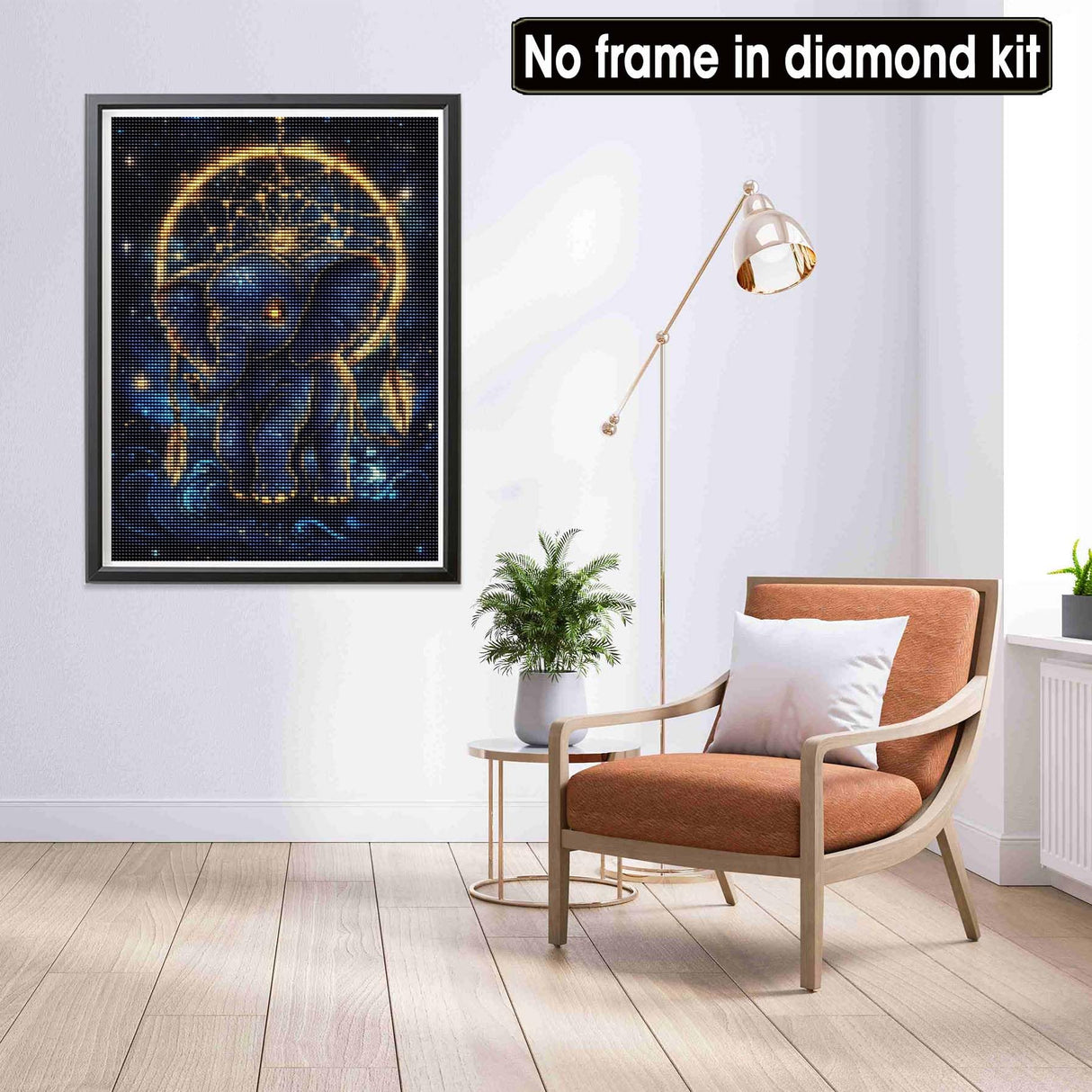 LOMSIOY DIY 5D Diamond Art Kits for Adults, Elephants Diamond Painting Kits for Beginner, Dreamcatcher Diamond Art with Round Full Drill Rhinestone Crafts Gem Arts for Home Wall Decor 12 * 16 inch LOMSIOY
