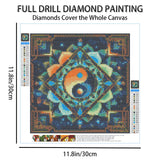 Diamond Art Kits for Adults, Mandala 5D Diamond Painting Dots Art Kits for Beginner, DIY Full Round Gem Crystal Art Paint by Diamond for Home Wall Decor, Gift for Family and Friends, 12 X12 in LYCNIGOO