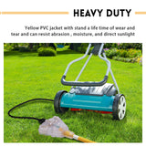 EP 50 Ft Lighted Outdoor Extension Cord with 3 Electrical Power Outlets - 14/3 SJTW Heavy Duty Yellow Extension Cable with 3 Prong Grounded Plug - Power Cord for Lawn, Garden, Appliances EP