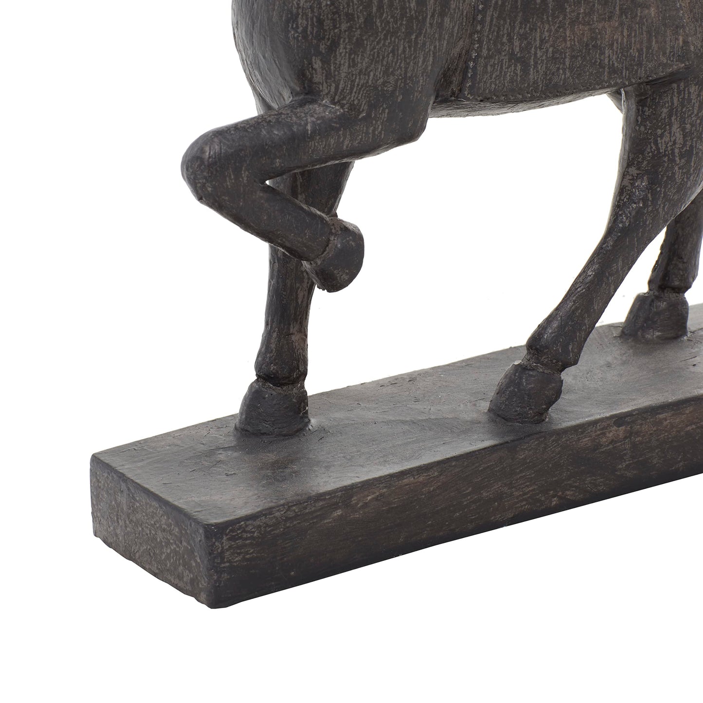 Deco 79 Polystone Horse Decorative Sculpture Home Decor Statue, Accent Figurine 9" x 3" x 9", Brown