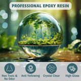 IGaiety 1 Gallon Epoxy Resin, Epoxy Resin Kit, Crystal Clear Resin Kit, No Yellowing Resin Self-Leveling Deep Pour Epoxy Resin High-Glossy Casting Resin Perfect for Crafts, Table Tops(0.5 Gallon x 2) IGaiety