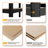 Yaheetech Standing Shelf Units, 5 Tier Storage Shelf, Heavy Duty Shelving, Adjustable Garage Shelves, Utility Rack Shelf Unit, Basement Warehouse Shed, 35.5″W× 12″D × 71″H - Black Yaheetech