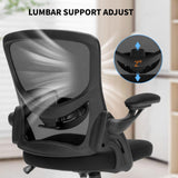 Drafting Chair, Ergonomic Standing Desk Chair with Flip-up Armrests, Tall Office Chair for Standing Desk, Counter Height Office Chairs with Footrest and Adjustable Lumbar Support Chairoyal