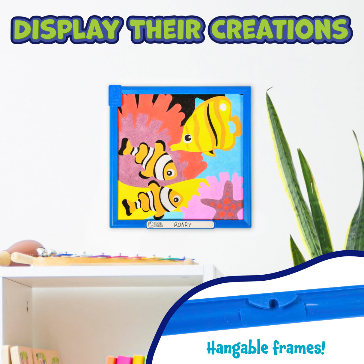 READY 2 LEARN Sand Art Gallery - Color by Number - Sea Life - Sand Art Kit for Kids - 10 Bright Colors - 4 Design Sheets with Frames - 2 Styluses READY 2 LEARN