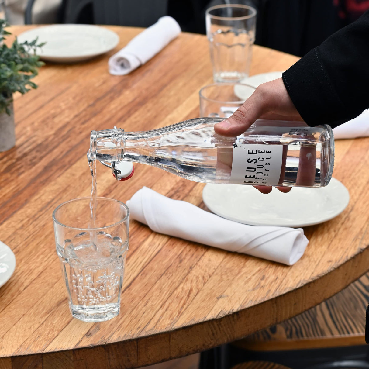 Bormioli Rocco Rock Bar Stackable Beverage, Set Of 6 Dishwasher Safe Drinking Glasses For Soda, Juice, Milk, Coke, Beer, Spirits – 12.5oz Durable Tempered Glass Water Tumblers For Daily Use Bormioli Rocco