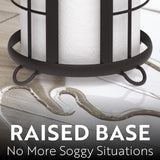 BROOKSTONE, Trending Black Toilet Paper Holder, Freestanding Bathroom Tissue Organizer, Minimalistic Storage Solution, Modern & Stylish Design [Holds MEGA Rolls] Brookstone