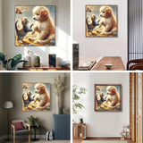 Diamond Painting Kits for Adults, Cute Dog and Cat Diamond Art Kits for Adults Beginner, DIY Full Drill Animal Diamond Dots Paintings with Gem Art and Crafts for Adult Home Decor 11.8x11.8 in Shouruihua