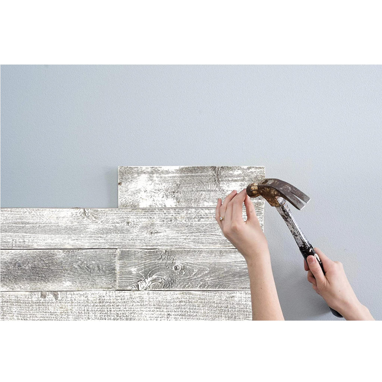 Rustic Farmhouse Reclaimed Barn Wood Bundle | 36 inch | Wood Plank | Wall Panels | Remodeling | DIY | Repurposed | Decoration | Shiplap | White Wash | Pack of 6 Planks BarnwoodUSA LLC