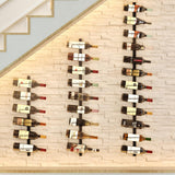 2 Pack 12 Bottle Wall Wine Rack for 24 Wine Bottles, DIY Detachable Wall Mount Wine Rack, Wine Storage Organizer Display Holder Used As One or Four, for Kitchen, Dining Room, Bar, Wine Cellar Sonyabecca