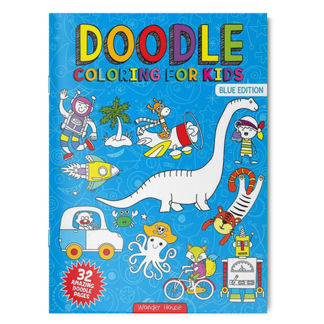 Doodle Coloring For Kids: Blue Edition WoodArtSupply