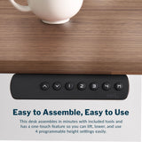 Vari Electric Standing Desk - 60x30 VariDesk, Adjustable Height Stand Up Computer Desk - Dual Motor with Memory Presets, Stable T-Style Legs- Home Office Essentials - Walnut Vari