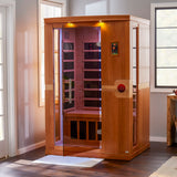 Dynamic Saunas Venice 2-Person Low EMF (Under 8 MG) FAR Infrared Sauna, Curb Side Delivery New DYNAMIC SAUNAS