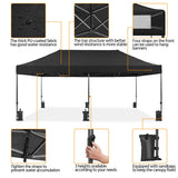 Yaheetech Heavy Duty Pop Up Canopy Tent, 10x20 Commercial Instant Shelter Tent for Wedding, Parties, Adjustable Outdoor Canopy with Wheeled Carry Bag, 6 Sandbags & 10 Stakes, Black Yaheetech