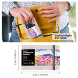 Funto Watercolor Journal, 3.5x5.5, 2 Pack, 48 Pages Each, Cold-Pressed with Inner Pocket, 110lb/230gsm, Suitable for Techniques and Mixed Media Funto