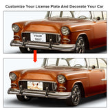 4 Pcs Sublimation License Plate Blanks, Aluminum Metal Car License Plate Label, DIY Picture Thermal Transfer Blank Sublimation for Customized Design Work (0.45mm-4Pcs) DOYOQI