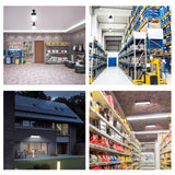 YQNLIFA 4Pack 100W Shop Light, 11000LM 6000K Daylight White Super Brighter LED Shop Light, IP66 Waterproof Garage Light with 1.8M/6FT Cord Bay Light for Workshop Yard Garage Warehouses Yard YQNLIFA