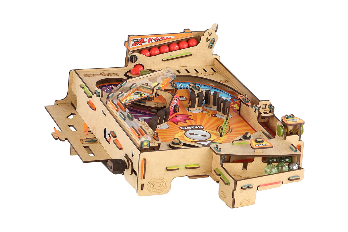 Smartivity Pinball Machine Wooden Model Engineering STEM Learning Toy for Kids Ages 8 and Up Smartivity