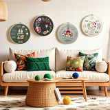 Craftwiz 4-Piece Starter Embroidery Kit for Beginners with Simple Patterns, Learn to Embroider 31 Stitches with Hand Embroidery Kit Craftwiz