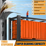 mysteeldepot 62" H Garage Shelving, Heavy Duty Storage Shelves, Garage Storage Shelves, Adjustable 5 Tier Metal Shelving Unit, Utility Shelves for Warehouse Backyard, 62" H×27.6" W×12" D mysteeldepot