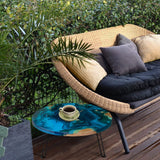 Large Resin Tray Molds, MYKASEN 19 Inch Round Epoxy Resin Table Mold with 3Pcs Table Legs, Thick Silicone Tray Molds for Charcuterie Board River Table Resin Casting DIY Art Home Decor MYKASEN