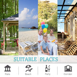 RYB HOME Patio Curtains Outdoor 2 Panels - Detachable Top Waterproof Outdoor Blackout Curtains Drapes for Porch Pergola Gezebo Cabana Sun Room Deck, W 52 x L 84 inch Long, Beige RYB HOME