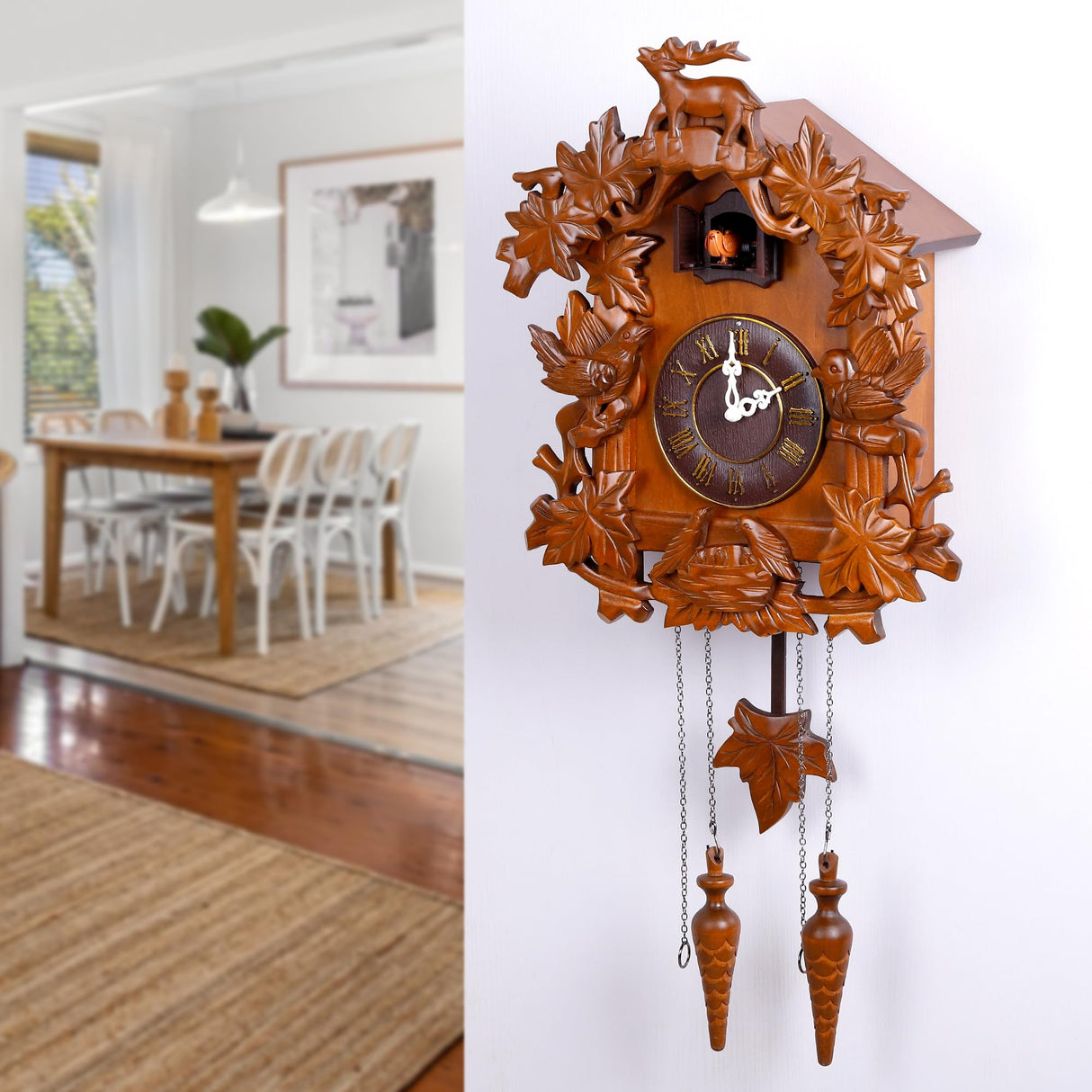 Kendal Large Handcrafted Wood Cuckoo Clock MX015-1 Kendal