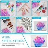 Frienda 50 Pieces Sublimation Blank Canvas Makeup Bags Bulk Blank DIY Heat Transfer Cosmetic Makeup Bags Canvas Pen Case Pencil Bags Clear Sublimation Blank Pouch with Zipper (White,9 x 6.89 Inch) Frienda