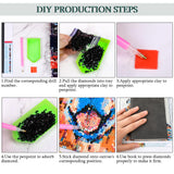 Clabby Diamond Kits for Adults and Beginners Drill Diamond DIY Butterfly Rhinestone 5D Painting for Christmas Home Wall Decor Xmas Present Clabby