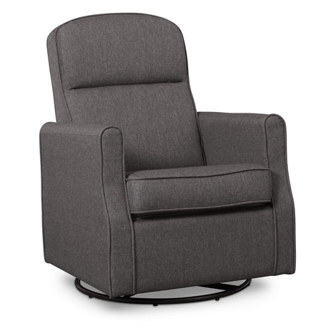 Delta Children Blair Slim Nursery Glider Swivel Rocker Chair, Charcoal Delta Children