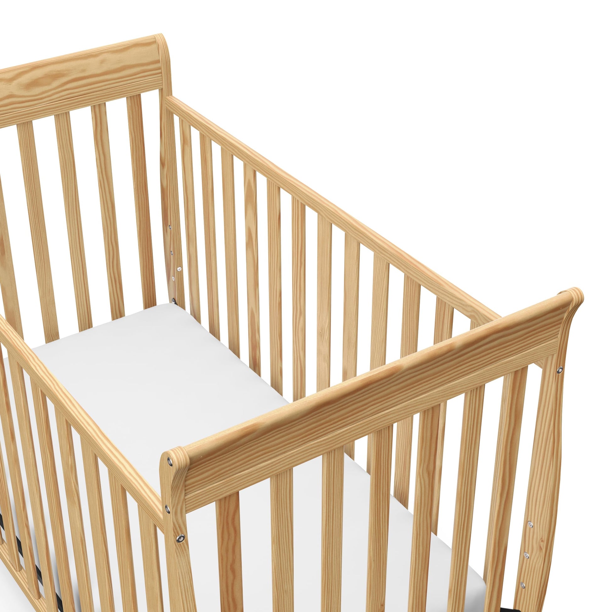 Storkcraft Convertible Crib - GREENGUARD Gold, Converts to Toddler Bed & Daybed, Fits Standard Mattress, Sleigh Design - WoodArtSupply