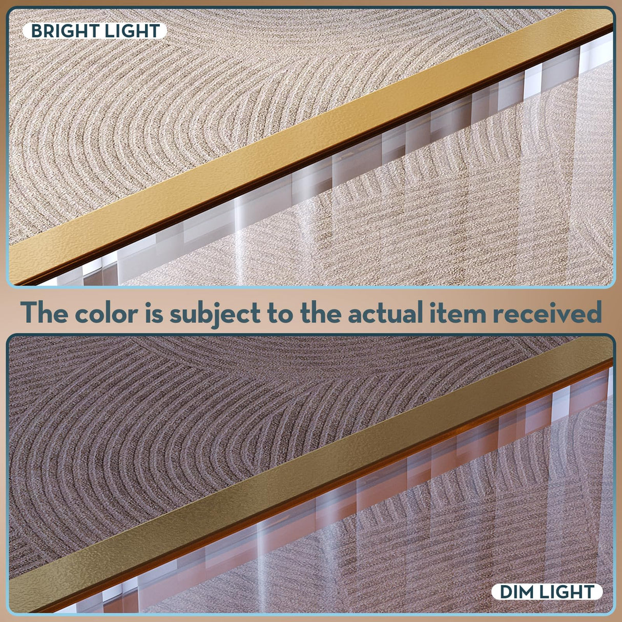 SAYGOER Gold Coffee Table Glass Modern Coffee Tables for Small Space Simple Square Center Table for Living Room Home Office 26.7 x 26.7 x 17.7, Easy Assembly SAYGOER