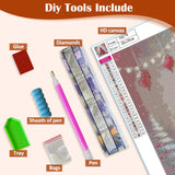 Christmas Tree Love Diamond Art Painting Kits for Adults, Diamond Painting Kits for Adults Beginners, 5D DIY Full Drill Diamond Dot Gem Art Kits for Adult, Home Wall Decor 13.8x13.8 Inch AWLNKMC