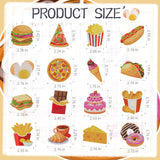 Sitsink Diamond Art Magnet Kit - Small Diamond Painting Refrigerator Magnets with Snacks Pattern, Rhinestone Gem Art Crafting Set for Adult Women (16 Pcs) Sitsink