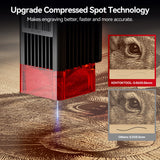 Laser Engraver, KENTOKTOOL LE400PRO 50W Laser Engraving Machine for Beginners, 5.5W Power High Precision Metal Laser Engraver and Cutter Machine for Wood, Acrylic, Leather, for Commercial and Domestic KENTOKTOOL