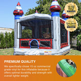 JumpOrange Titanium Commercial Grade Bounce House 13x13 for Kids and Adults (with Blower), Basketball Hoop, Outdoor Indoor, Bouncer Jumper, Birthday Party, Rental Grade, Big Inflatable JumpOrange