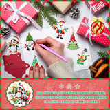 Hungdao 64 Pcs Diamond Art Christmas Ornaments Kits Christmas Crafts for Adults Diamond Gem Art Winter Hanging Ornaments 5d DIY Painting Keychains Xmas Crystal Tree Snowman Home Decor(Classic Red) Hungdao