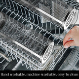 Rolling Grilling Baskets for Outdoor Grill Bbq Net Tube Stainless Steel Large Round Mesh Rotation Barbecue Cylinder Cage Cooking Accessories for Veggies Vegetable Fish Meat Food Camping, Gift for Men Aucma