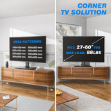 Rfiver Universal Table Top TV Stand TV Base Replacement for Most 27 30 32 39 40 42 43 49 50 55 60 Inch LCD LED Plasma Flat Screen TVs, Vesa Mount Holds up to 88 lbs, Height Adjustable Rfiver