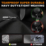 ClawsCover 5-6 Pieces Patio Furniture Sets Covers Waterproof,4 Seater Wicker Rattan Outdoor Sectional Couch Sofa Cover,Fadeless Tearproof Patio Table Set Cover,Rectangle,85Lx59Wx25H Inch ClawsCover