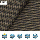 TANG 18' x 18' x 18' Sun Shade Sail Equilateral Triangle Permeable Canopy UV Block Shade Cloth for Patio Outdoor Backyard Pergola Porch Deck Garden Carport Awning, Brown TANG