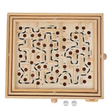 Yosoo Wooden Maze Ball Large, Wooden Labyrinth Maze Game Educational Games Puzzle Toy Table Tilting Balance Board with for Dementia Adults Children Large Marbles Company Junior Yosoo
