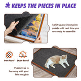 Sunix 1500PCS Puzzle Table with Legs, 36"x26" Adjustable Height & Tilt Jigsaw Puzzle Board with Drawers & Cover, Portable Folding Puzzle Table for Adults, Wooden Jigsaw Puzzle Table for Bed Sunix