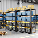 72" H Adjustable Garage Shelving 2500LBS Storage Shelves 5-Tier Heavy Duty Metal Shelves Organization Utility Industrial Shelves Rack for Garage Warehouse Pantry Basement,Black (19.6" D×59" W×72" H) Guomao