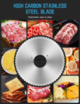 Meat Slicer,TOKASS Electric Deli Food Slicer with Removable 7.5’’ Stainless Steel Blade, Adjustable Thickness Meat Slicer for Home Use, Child Lock Protection, Easy to Clean, Food Slicer Machine-Silver TOKASS