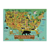Galison National Parks of America Puzzle, 1000 Pieces, 27” x 20” – Difficult Jigsaw Puzzle Featuring Stunning and Colorful Artwork by Anne Bentley – Thick, Sturdy Pieces, Challenging Family Activity Galison