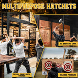 Dream Reach Throwing Hatchets 2 Pack, Professional 16" Throwing Tomahawk Axe Throwing Game for Backyard, Hand Forged Viking Throwing Axe Set for Adults for Competition and Recreation Dream Reach