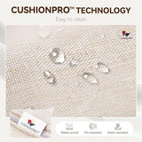 GREEN PARTY 7 Pieces Wicker Patio Furniture Set with 56" Fire Pit Table, All-Weather Outdoor Rattan Patio Half-Moon Curved Sectional Sofa Conversation Set for Garden, Backyard GREEN PARTY