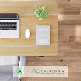 FLEXISPOT EN1 Whole-Piece Standing Desk, 48 x 24 Inches Height Adjustable Desk Stand up Desk Home Office Table for Computer Laptop (White Frame + Maple Desktop) FLEXISPOT