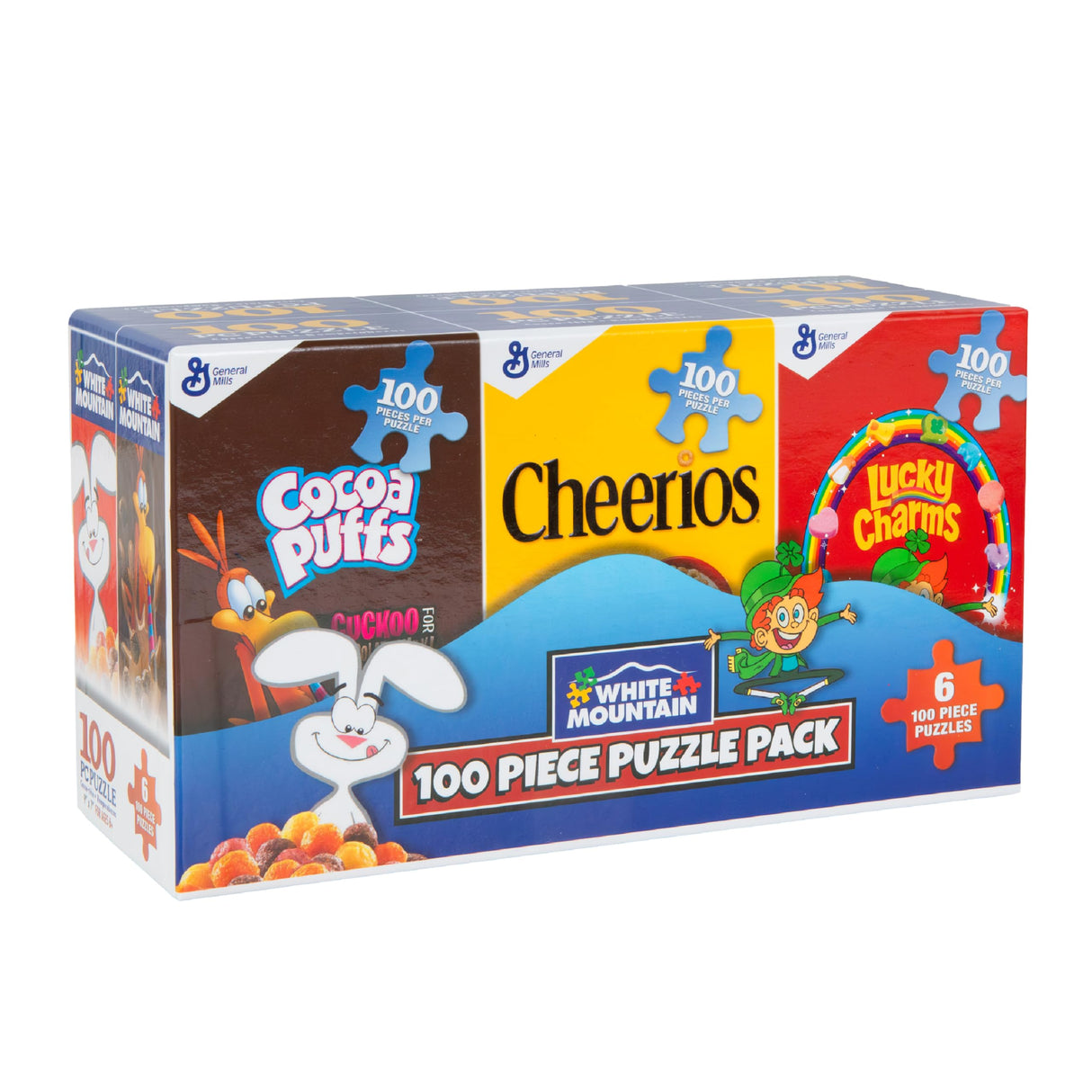 White Mountain Puzzles Mini Cereal Boxes - 100 Piece Puzzles - Six Pack of Puzzles White Mountain