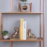 Book Ends for Shelves to Hold Books Heavy Duty,Decorative Bookend for Bookshelf Décor,Cute Animal Cat Book Stopper Cat Statues for Home, Office Desk Decoration,1pair Mervkis